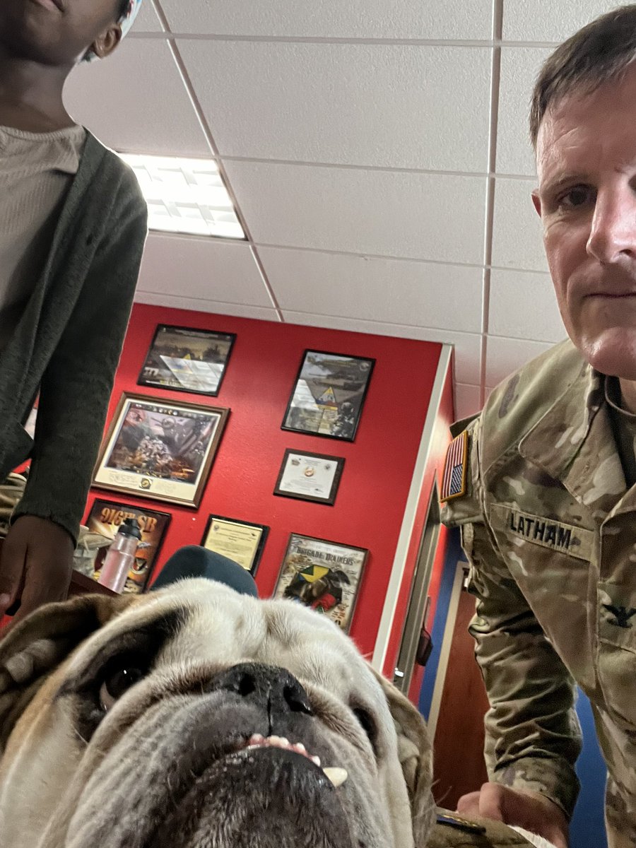 New job comes with sweet perks.

Meet Chester.
#BULLDOGNATION