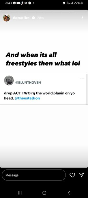 We know @theestallion 🚬 SMOKING all them rap bitches had to Crossover to pop 🤣 😂 https://t.co/Tc0YUq<a class="tags" href="/tag/theestallion">@theestallion</a><a href="/tag/bardigang"class="tags"><span>#bardigang</span></a><a href="/tag/cardiotwitter"class="tags"><span>#cardiotwitter</span></a>