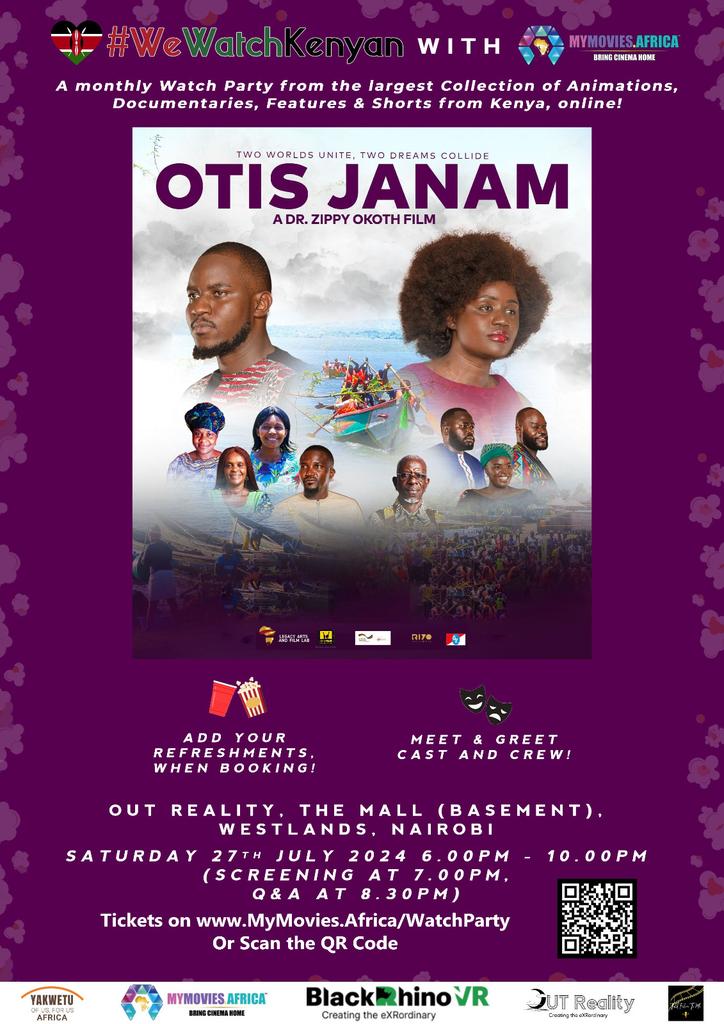 MyMoviesAfrica1's tweet photo. 🥳 #FantasticFurahiday!

🚨 Discounts on multiple Tickets are now Available for a special star-studded Screening &amp; Discussion of OTIS JANAM, on Saturday 27th July 2024 (06.00pm-10.00pm), at OUT Reality, The Mall (basement) in Westlands, here: https://t.co/XWPAeNsWrY https://t.co/hlPUQW6IMD