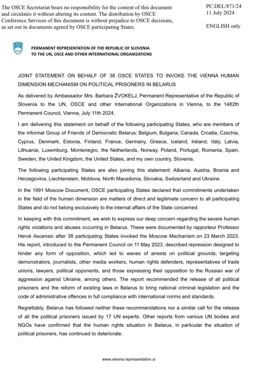 Netherlands at OSCE tweet media