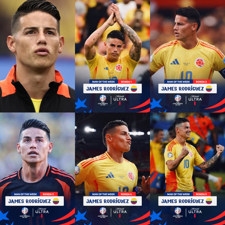 ➤ MVP de la jornada 1 en la Copa América: James Rodríguez.
➤ MVP de la jornada 2 en la Copa América: James Rodríguez.
➤ MVP de la jornada 3 en la Copa América: James Rodríguez.
➤ MVP de los cuartos en la Copa América: James Rodríguez.
➤ MVP de las semifinales en la Copa