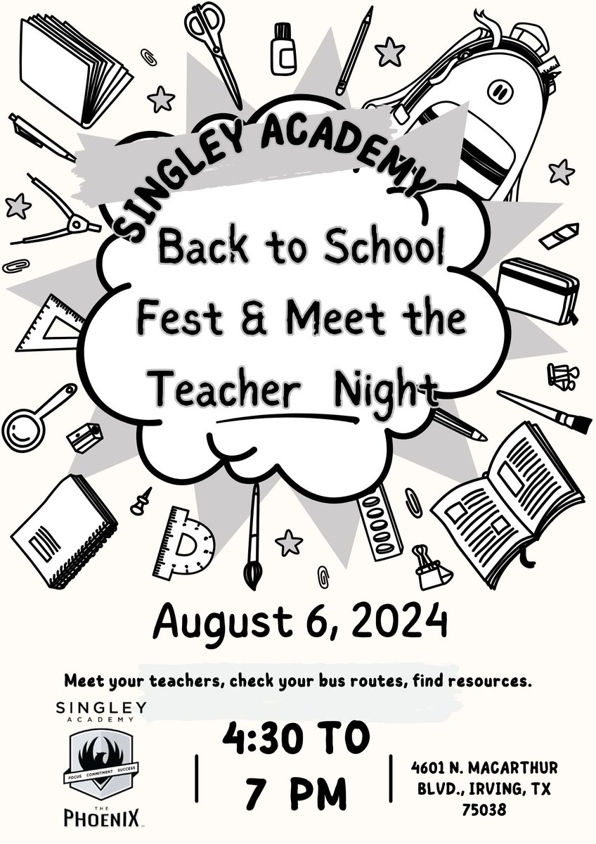 Singley Academy (@singleyacademy) on Twitter photo Attention Parents! For ALL future students.
<a href="/SingleyAcademy/">Singley Academy</a> <a href="/SingleyECHS/">Singley Collegiate Academy</a>
Meet the teacher at Singley is TOMMOROW 4:30 - 7:00 PM Tuesday, August 6th.
<a href="/Lamar_MS/">Lamar Middle School</a> <a href="/SamhoustonMS/">Sam Houston Middle School</a> <a href="/netzeroJMS/">Lady Bird Johnson MS</a> <a href="/Crockett_MS/">Crockett MS</a> <a href="/deZavalaMS/">deZavala MS</a> <a href="/TravisMSBobcats/">Travis Bobcats</a> <a href="/Austin_Broncos/">Austin Middle School</a> <a href="/IrvingBowie_MS/">Bowie Middle School</a> <a href="/SingleyReads/">Singley Phoenix Read</a> Attention Parents! For ALL future students.
<a href="/SingleyAcademy/">Singley Academy</a> <a href="/SingleyECHS/">Singley Collegiate Academy</a>
Meet the teacher at Singley is TOMMOROW 4:30 - 7:00 PM Tuesday, August 6th.
<a href="/Lamar_MS/">Lamar Middle School</a> <a href="/SamhoustonMS/">Sam Houston Middle School</a> <a href="/netzeroJMS/">Lady Bird Johnson MS</a> <a href="/Crockett_MS/">Crockett MS</a> <a href="/deZavalaMS/">deZavala MS</a> <a href="/TravisMSBobcats/">Travis Bobcats</a> <a href="/Austin_Broncos/">Austin Middle School</a> <a href="/IrvingBowie_MS/">Bowie Middle School</a> <a href="/SingleyReads/">Singley Phoenix Read</a>