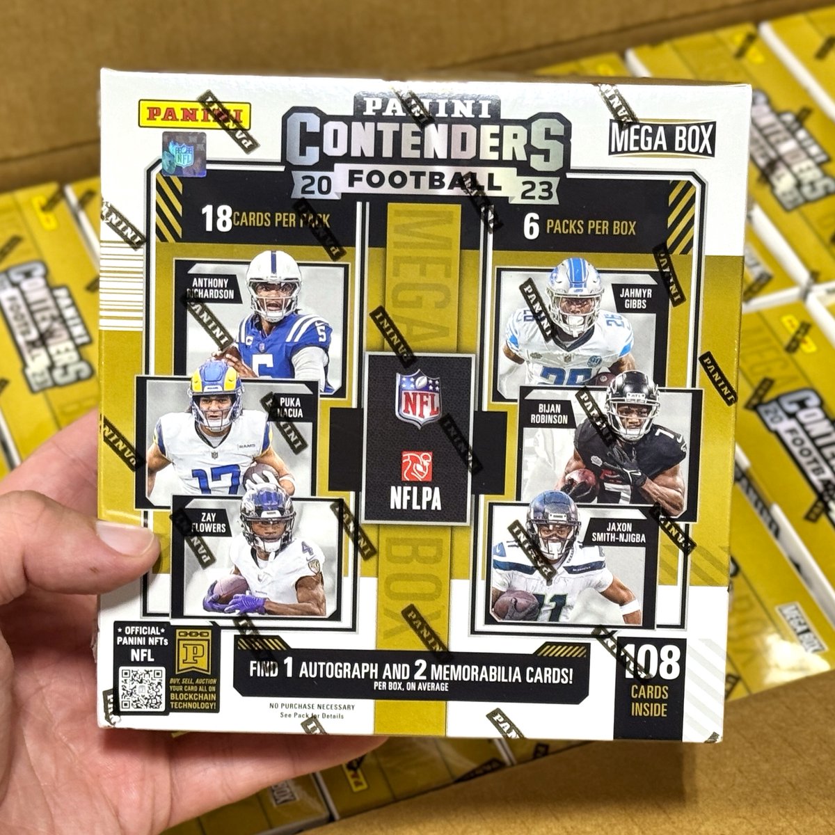 SCCTradingCards's tweet photo. 🏈 GIVEAWAY 🏈

RETWEET, LIKE, &amp; FOLLOW @SCCTradingCards for your chance to win this case-fresh 2023 Panini Contenders Football Mega Box!

Want extra entries? Get one additional entry for each friend you tag (they must be following you)! https://t.co/VgomFwLHBC