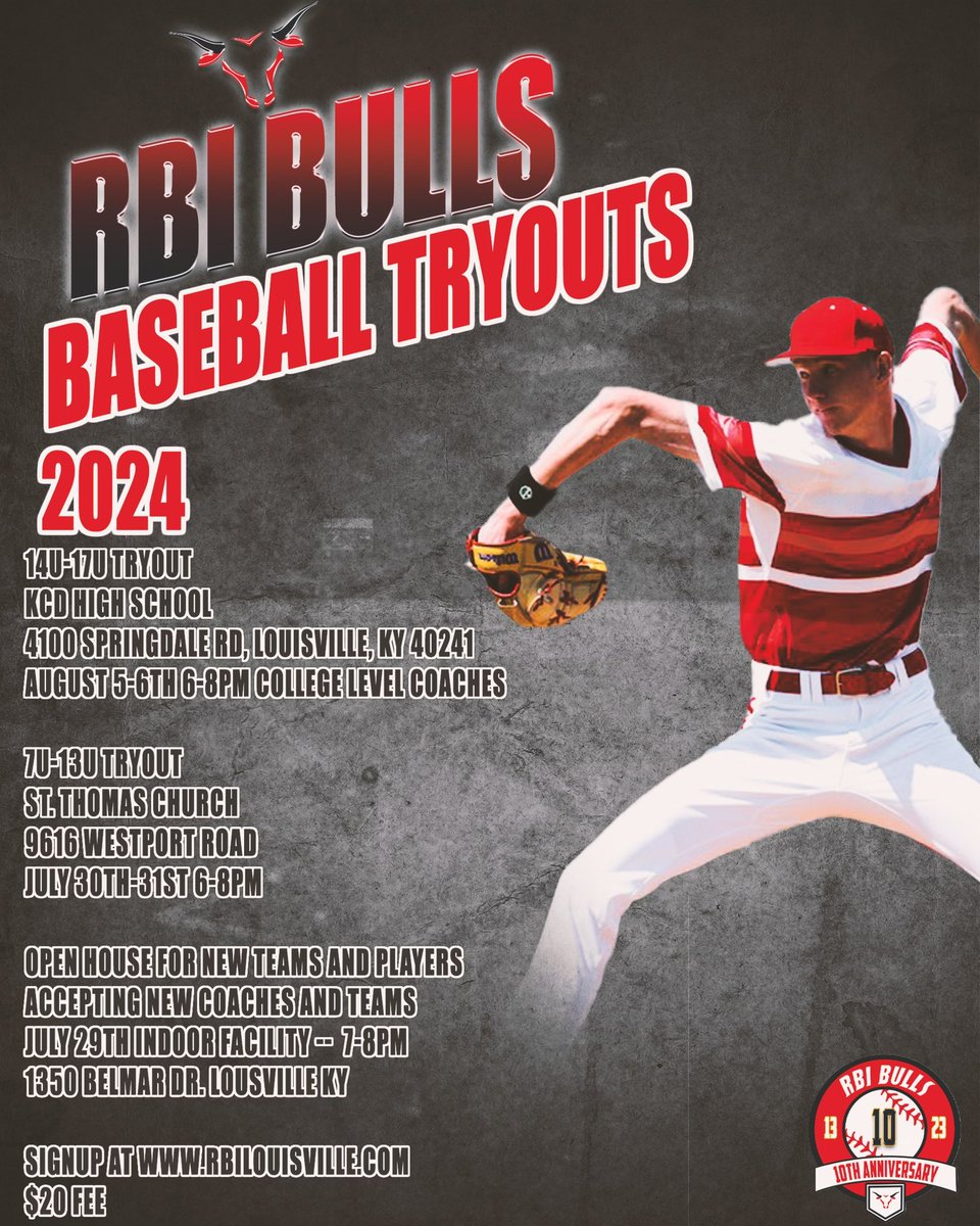Coaches lineup
15u- Victor Langderfer
15u-Marc Starke
15u-Edgar Linares
15u- Trenton Byrd (2 years Owen’s Junior college)
16u- Jaden Cockerel (Lindsey Wilson College Catcher/Captain)
17u- Ashton Prechtel ( 1st team all-state, Region player of year, Lindsey WilsonCollege)