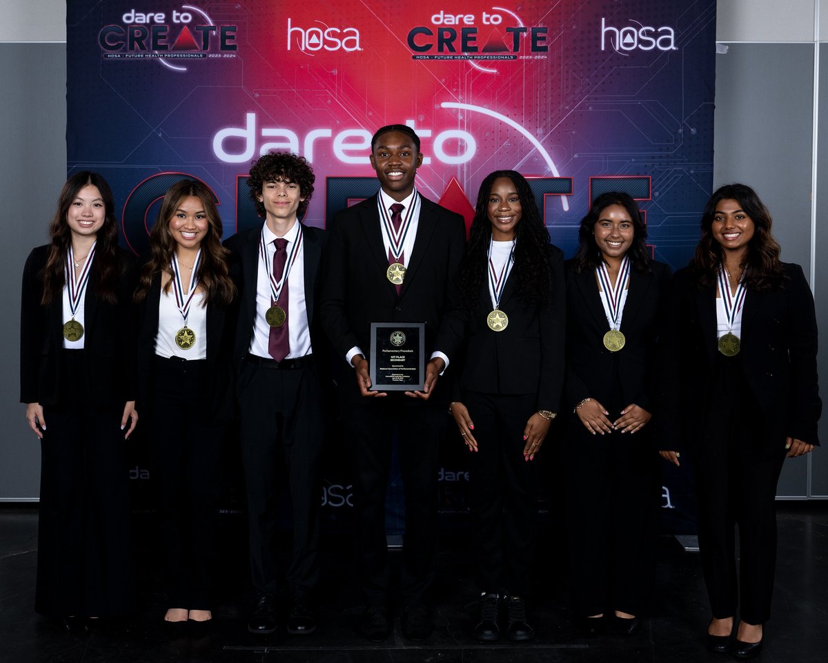 🎉 Let's honor our North Garland HOSA Senior "Dream Team" for securing 1st place at the International Leadership Conference in parliamentary procedure! 🌟

This incredible achievement showcases the dedication, talent, and hard work of our students. NGHS HOSA represented Garland