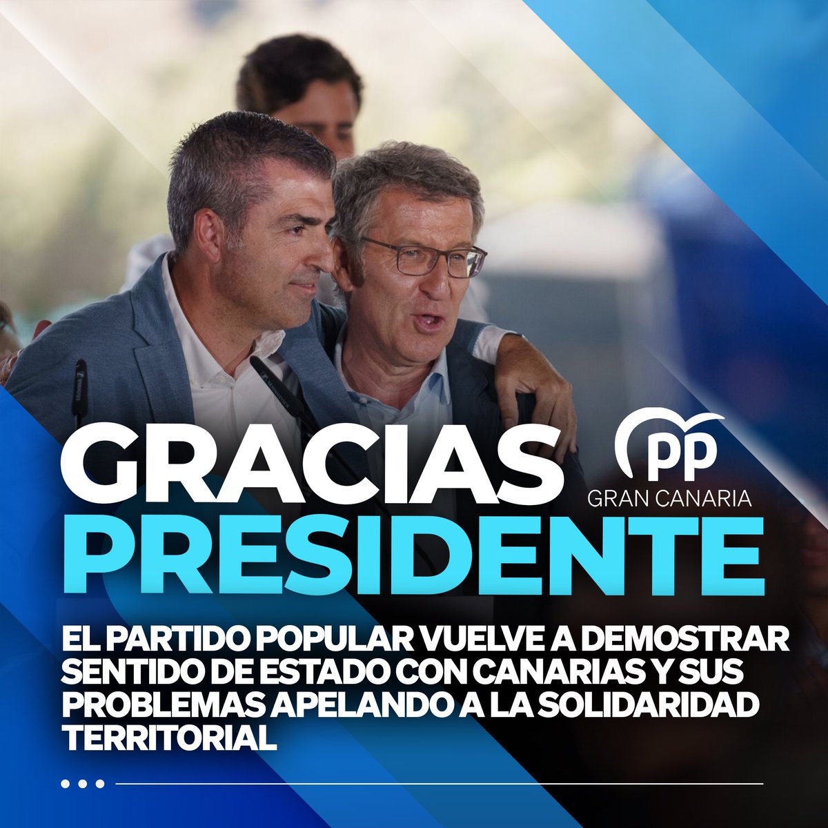 Gracias al Presidente y a todas las Comunidades Autónomas gobernadas por el <a href="/ppopular/">Partido Popular</a>, demostramos una vez más ser un partido de Estado.