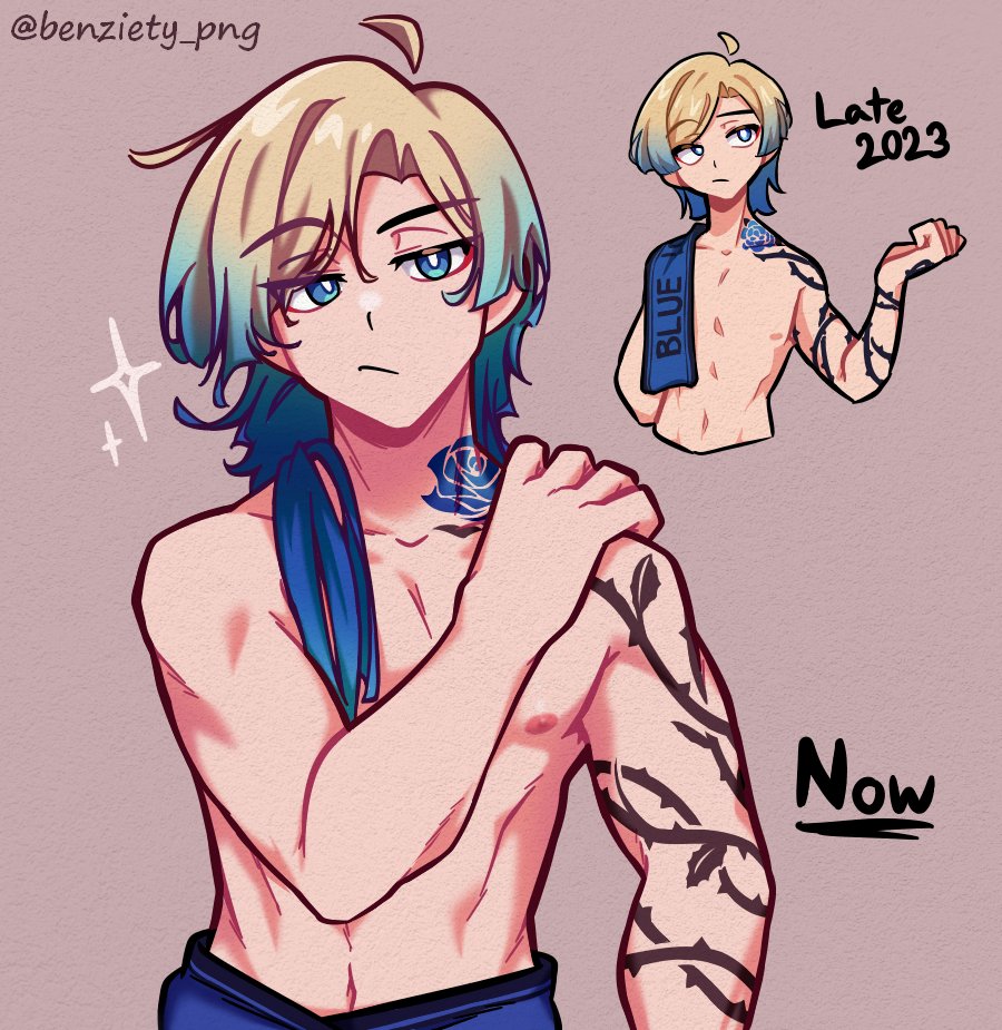 Kaiser in a towel (He didn't actually come out of the shower the