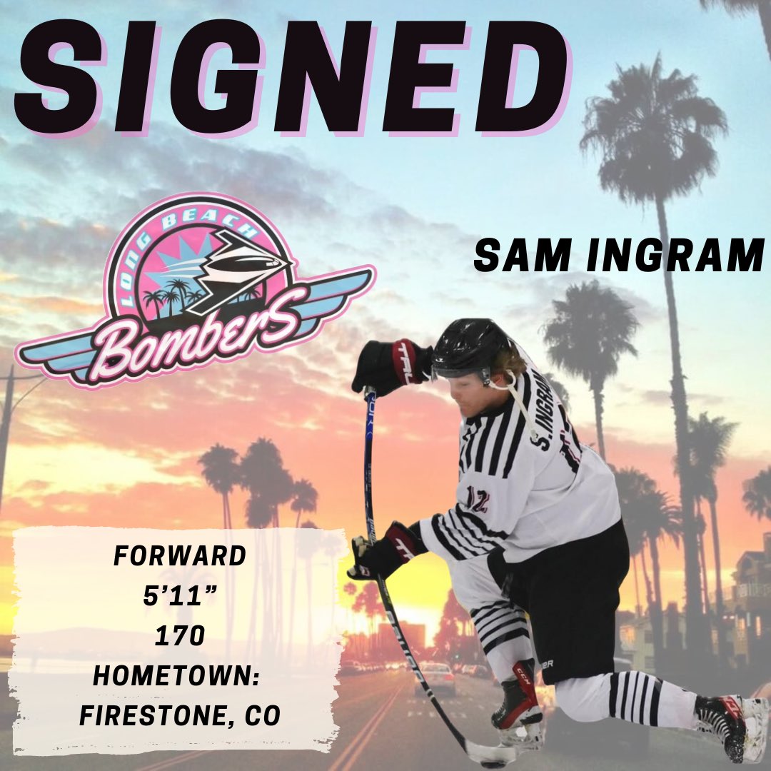 💣SIGNED💣

The Long Beach Bombers proudly welcome aboard forward, Sam Ingram, for the 2024-2025 USPHL Premiere season.

“The signing of Sam was huge for us. I Coached Sam for a season and a half in Bozeman and he is a junior hockey player thru and thru and brings a lot of
