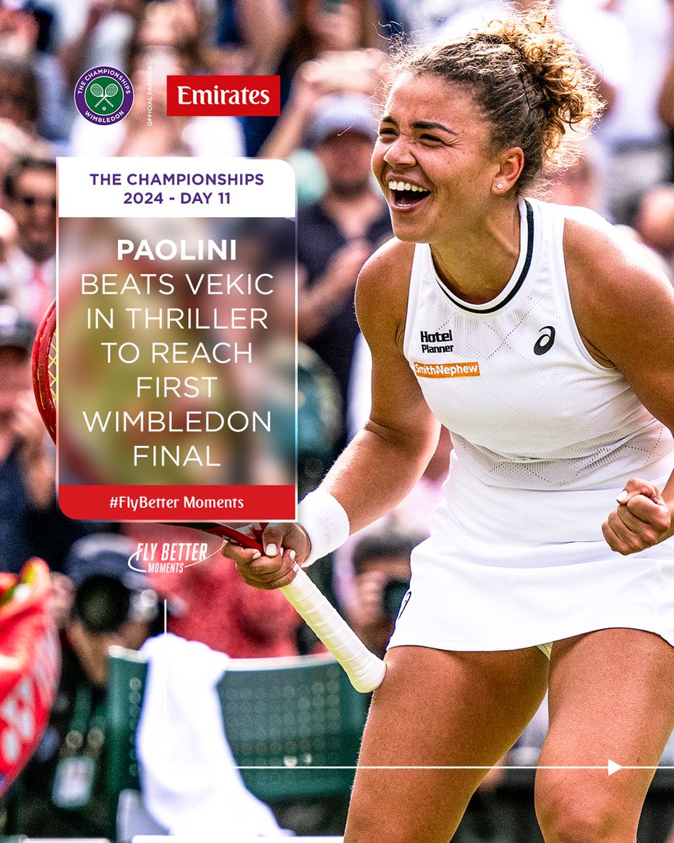 Wimbledon's tweet photo. All the talking points with @emirates #FlyBetter Moments 👇  

#Wimbledon https://t.co/PtaLF6iuCX