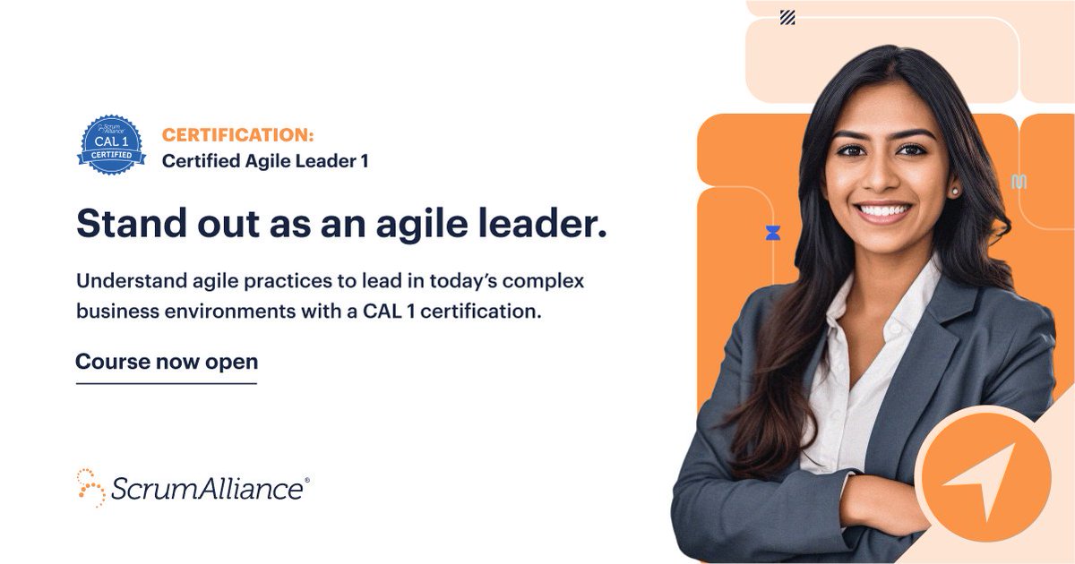 Learn to lead complex initiatives in our next Certified Agile Leader® workshop on July 17-19! Get 10% off with promo code: july2024 agility11.com/cal #leadership #agileleadershipjourney #leadershipgrowth #culture #impact