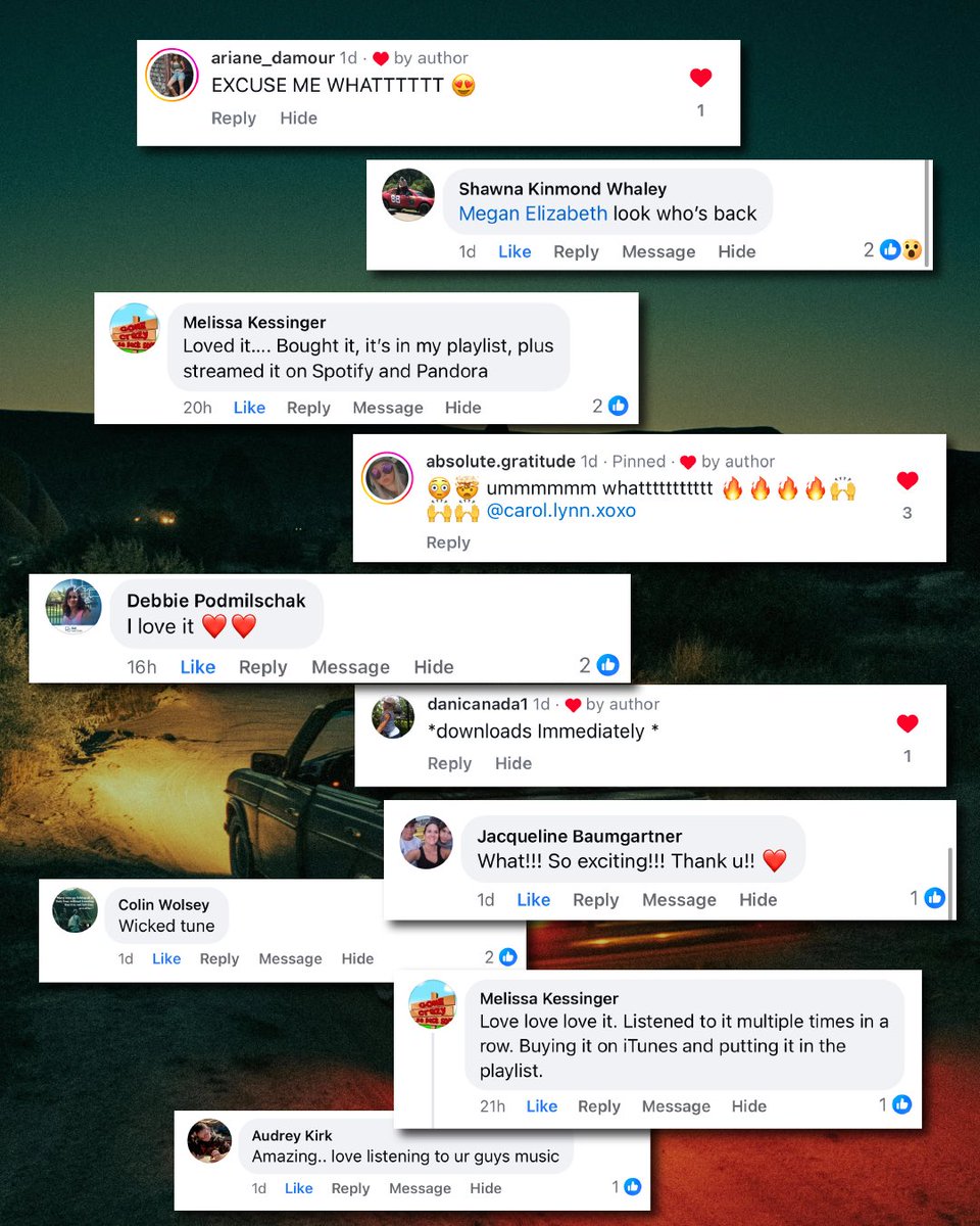 Wow you guys have blown us away with these messages about our brand new song! 🤗☺️😎 Thank-you to everyone who’s taken the time to go listen, and if you’re one of the ones that hasn’t… the link in our bio is just for you 😉

#lifegoeson #ccc #coldcreekcounty #newmusic #newsingle
