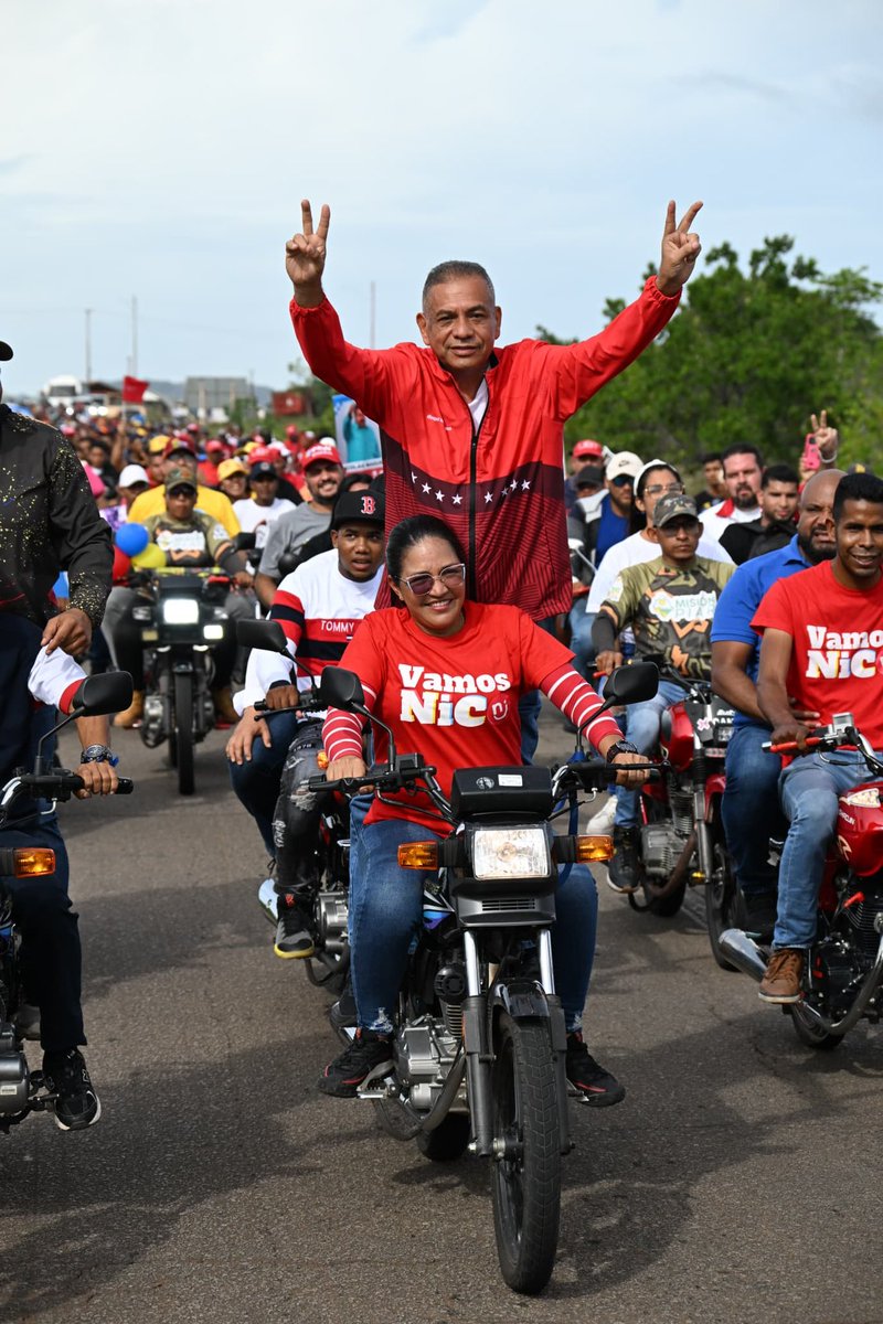 Ciudad Piar aquí vamos con los Caballos de Hierro entrando triunfalmente en este Municipio Bolivariano Angostura rumbo a la Victoria Popular del pueblo este 28 con <a href="/NicolasMaduro/">Nicolás Maduro</a>