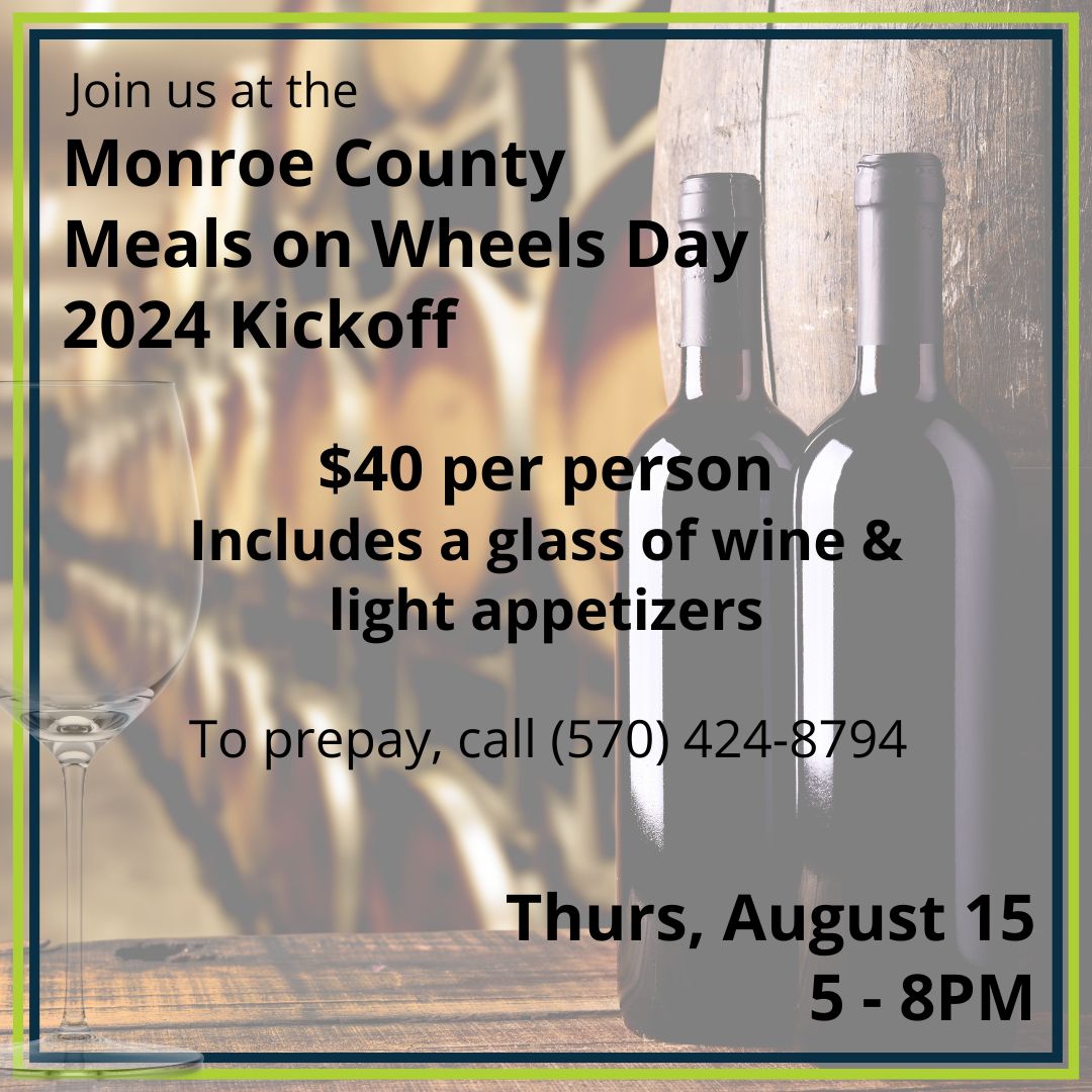 MCMealsonWheels's tweet image. Join us for our annual #mcmow day Kickoff at Eagles Rest Cellars! 🎉 For just $40, enjoy light appetizers, a glass of wine, and live musical performances under the stars. Purchase your tickets here: tinyurl.com/mcmowkickoffti…💚 #SupportMOW #EventForACause