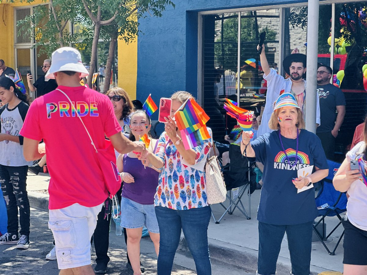 dchavar's tweet image. Marching for love, unity, and acceptance. Happy Pride! El Paso Sun City Pride Parade🌈 #PrideParade #LoveIsLove #Pride2024 #UnlimitedPride