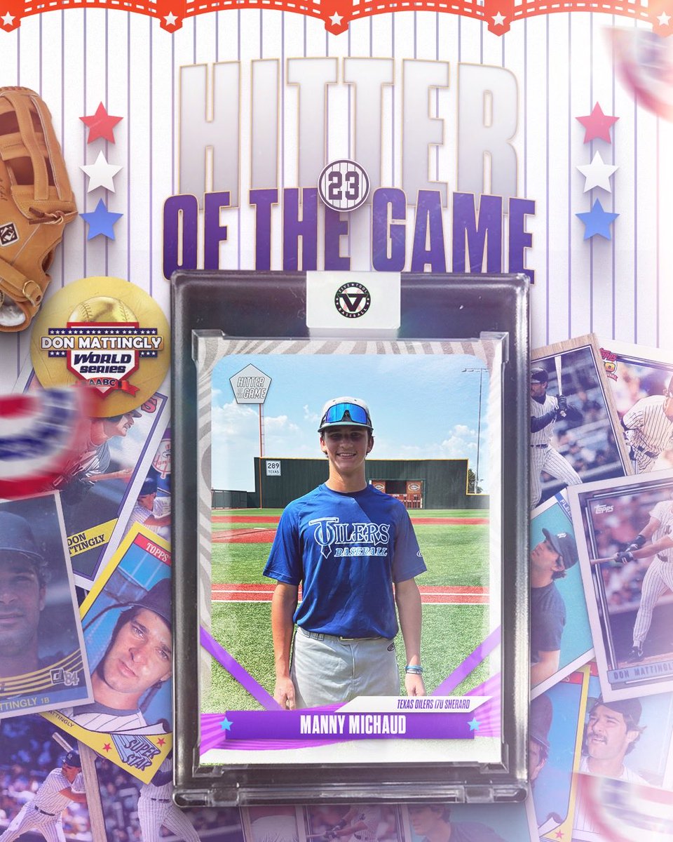 #MattinglyWS F: <a href="/TEXAS_OILERS/">TexasOilersBaseball</a> 17U Sherard 4, Mississauga Tigers HPP Byron 2025 1
PoG: <a href="/EliMitch123/">Eli Mitchell</a> 7 IP, 4K, 3H, ER
Hitter: <a href="/MannyMichaud/">Manny Michaud</a> 3-4, 2B, 2 RBI