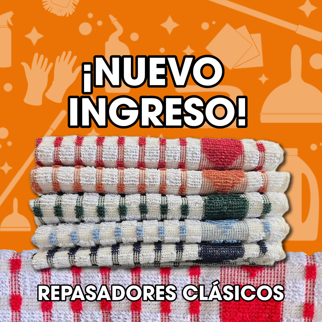 Imperiolimpieza's tweet photo. ¡Infaltables en tu cocina! Los repasadores vienen en varios colores. ¡Encontrá este nuevo ingreso en nuestros locales! 
Te esperamos 
📍Suc Lomas: Bolívar 15  
📍Suc Lanús: Hipólito Yrigoyen 4684 
📍Suc Escalada: Marco Avellaneda 1382 https://t.co/7gMhwMFp6C