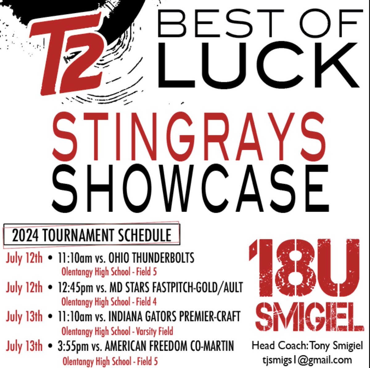 Headed to Ohio for the Stingrays Showcase! Can’t wait to compete!! <a href="/T2Smigiel/">T2Smigiel</a> <a href="/FlyerSoftball/">Dayton Softball</a> <a href="/GVSUSoftball/">GVSU Softball</a> <a href="/OaklandSoftball/">Oakland Softball</a> <a href="/svsu_ryan/">CoachRyan</a>