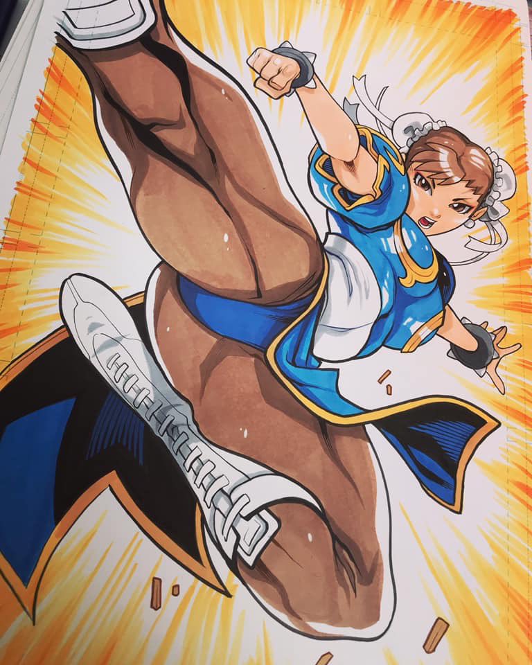 春麗(チュン・リー) 「Commission list full! Thank you, everyon」|Edwin Huangのイラスト