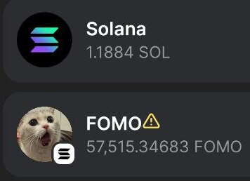 <a href="/phantom/">Phantom</a> 

Our wonderful project got hit by the evil fud cabal earlier, and now our token shows a warning in your wallet! It's launched from @pumpdotfun so it's 100% safe. 

Please make $FOMO whole again and fix this error ❤️

The Fomo community thanks you in advance!