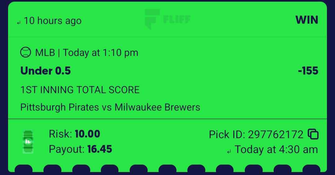 DSDPicks's tweet image. Up 11 units today already in the discord. ALL FREE PLAYS. JOIN NOW!!! 

DISCORD ➡️➡️➡️ discord.gg/mqeuZSyFfb

PREMIUM ➡️➡️➡️ whop.com/checkout/plan_…

#PrizePicks #mlb #potd #bet #SportsGambling #sportsbetting #win #nuke #bettingpicks #win #over #under #cash #skenes #bets #wins
