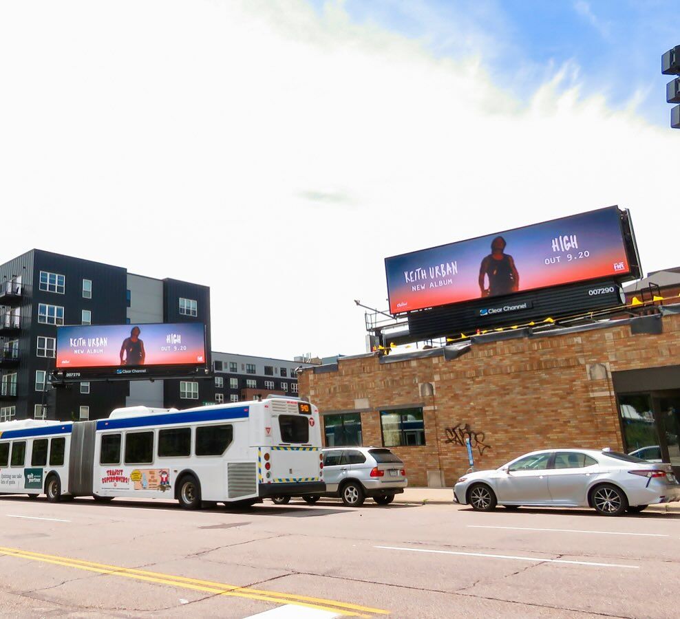 Keith Urban’s highly anticipated album HIGH is coming September 20th. We can’t wait. Pre-order is available NOW 🎸 
.
.
.
.
.
.
.
.
.
.
#keithurban #newmusiccomingsoon #outdooradvertising #billboards #dashtwodidthat