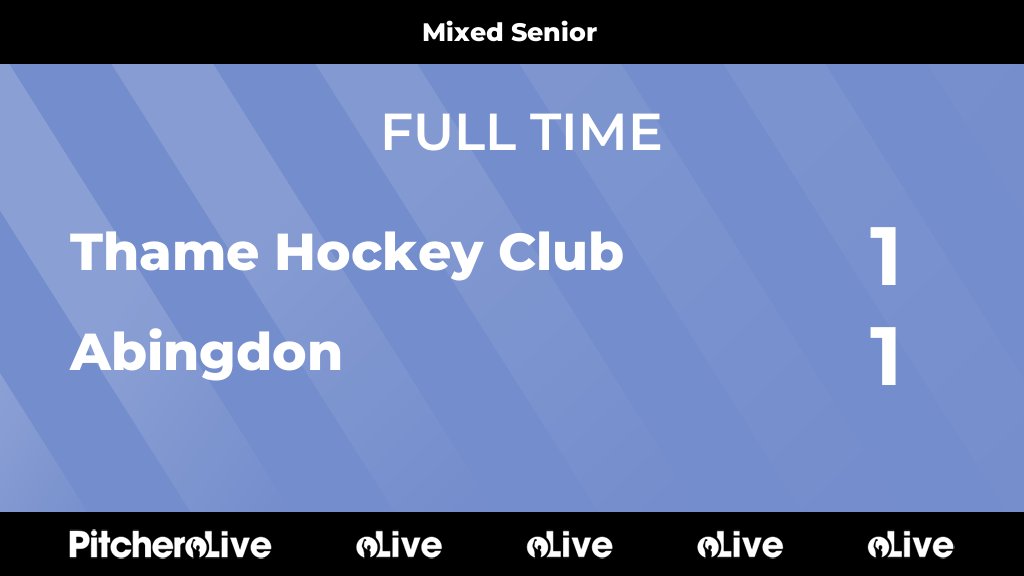 FULL TIME: Thame Hockey Club 1 - 1 Abingdon
#THAABI #Pitchero
thamehockey.co.uk/teams/234499/m…