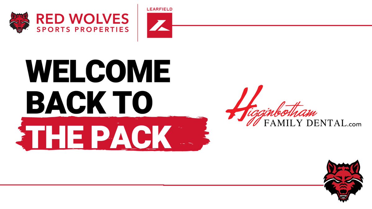 RedWolves_SP's tweet image. Smile Big! 😁 Welcome back to the Pack @Higginbotham_fd ! Thank you for extending your partnership with Arkansas State Athletics. #WolvesUp
