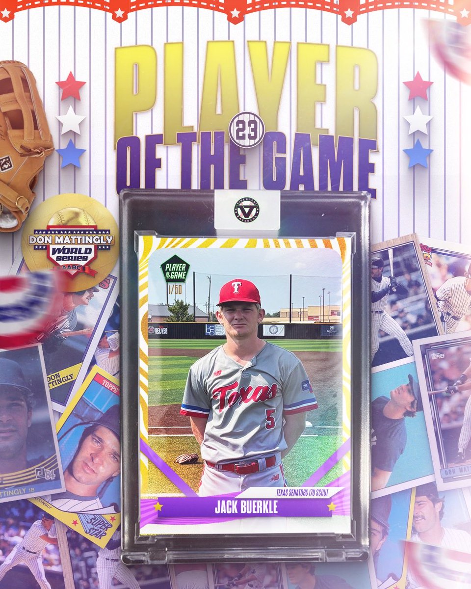 #MattinglyWS F: @tx_senators 17U Scout 11, MMW Colorado Victus 1,
PoG: <a href="/jack_buerkle/">Jack Buerkle</a> 3-4 HR, 2B, 4 RBI, R
Notable: @connerhelms 1-2, HR, 2 RBI, 2R, BB
Notable: @tristancz12 3.2 IP, 3K, 2H | 2-3, 2B, 2 RBI 2R