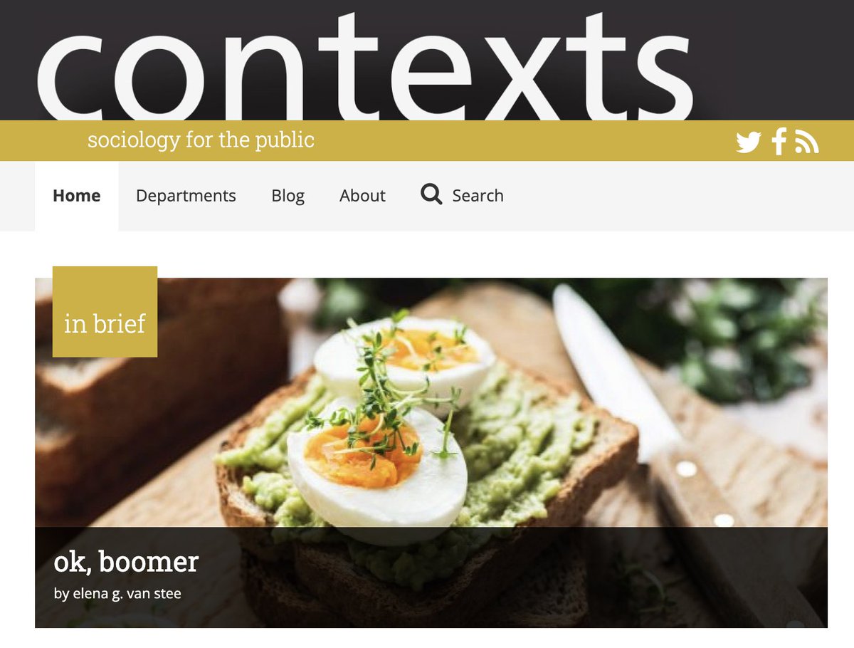 Contexts Magazine (@contextsmag) on Twitter photo New! In Brief: <a href="/elenavanstee/">Elena G. van Stee</a> (<a href="/SociologyatPenn/">Sociology at Penn</a>, <a href="/HarvardSoc/">Harvard Sociology</a>) covers new research into whether Millennials really are faring worse economically than Boomers at the same ages from <a href="/RobGruijters1/">Rob Gruijters</a>, <a href="/EvaFasang/">Anette Eva Fasang</a>, and <a href="/ZJVanWinkle/">Zachary Van Winkle</a> in AJS:
contexts.org/articles/ok-bo… New! In Brief: <a href="/elenavanstee/">Elena G. van Stee</a> (<a href="/SociologyatPenn/">Sociology at Penn</a>, <a href="/HarvardSoc/">Harvard Sociology</a>) covers new research into whether Millennials really are faring worse economically than Boomers at the same ages from <a href="/RobGruijters1/">Rob Gruijters</a>, <a href="/EvaFasang/">Anette Eva Fasang</a>, and <a href="/ZJVanWinkle/">Zachary Van Winkle</a> in AJS:
contexts.org/articles/ok-bo…