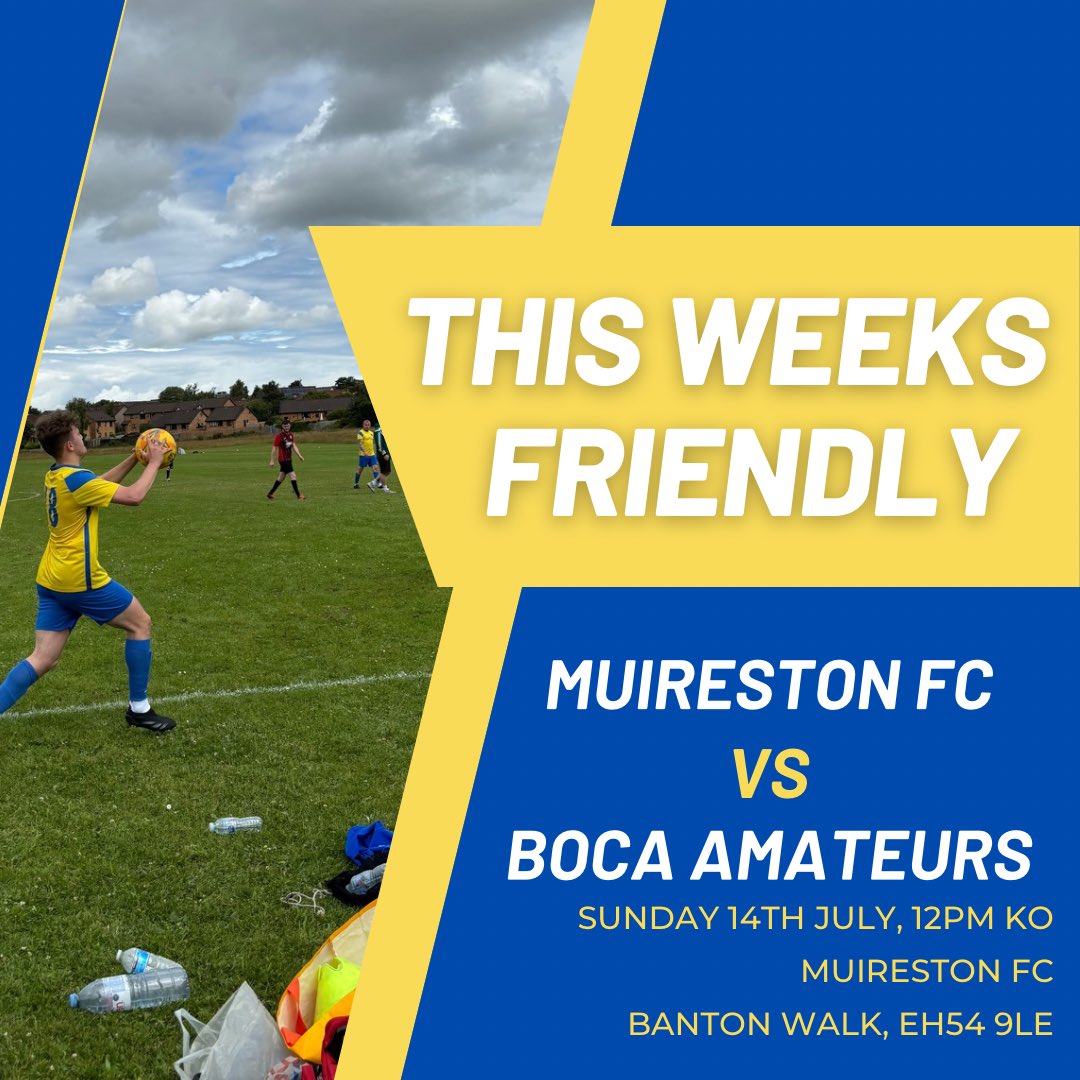 Boys travelling to Muireston for their second friendly of the season this weekend #sundayleague #football #boca #leafa