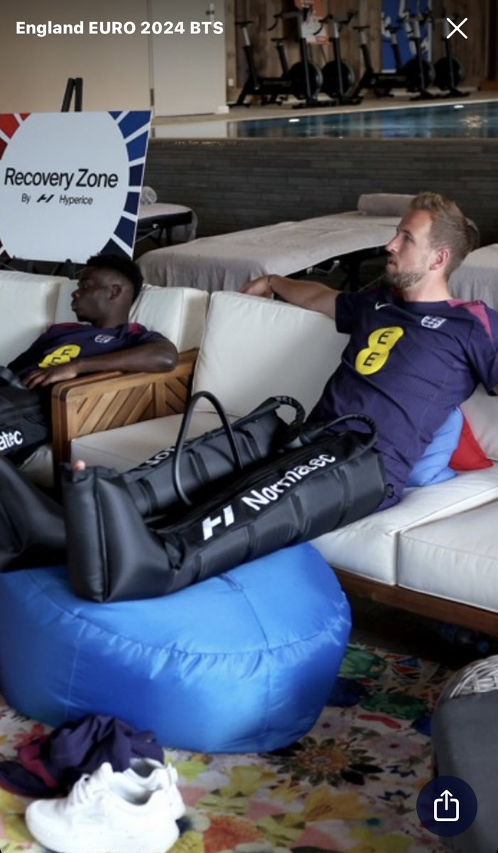Pro Sports Recovery UK (@prorecoveryuk) on Twitter photo What an unbelievable achievement by <a href="/England/">England</a> reaching the @EURO2024 final!
Here is <a href="/HKane/">Harry Kane</a> & <a href="/BukayoSaka87/">Bukayo Saka</a> recovering in their #Normatec legs. Perfect recovery after a match day.
Available to hire from us here at <a href="/ProRecoveryUK/">Pro Sports Recovery UK</a> in all sizes to help you #RecoverLikeAPro What an unbelievable achievement by <a href="/England/">England</a> reaching the @EURO2024 final!
Here is <a href="/HKane/">Harry Kane</a> & <a href="/BukayoSaka87/">Bukayo Saka</a> recovering in their #Normatec legs. Perfect recovery after a match day.
Available to hire from us here at <a href="/ProRecoveryUK/">Pro Sports Recovery UK</a> in all sizes to help you #RecoverLikeAPro