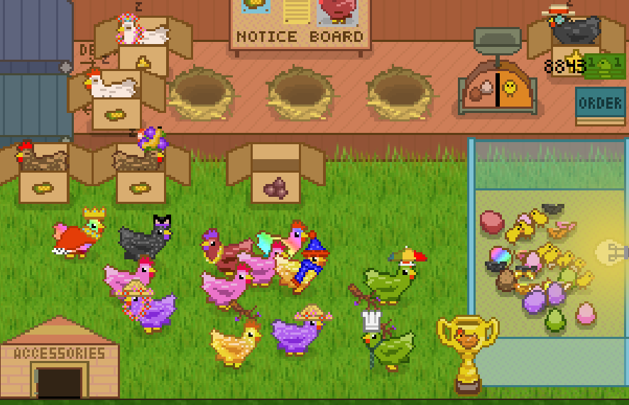 otteroflore's tweet photo. Stages of chicken madness @wavingwalrus :) https://t.co/87cBWneQWJ