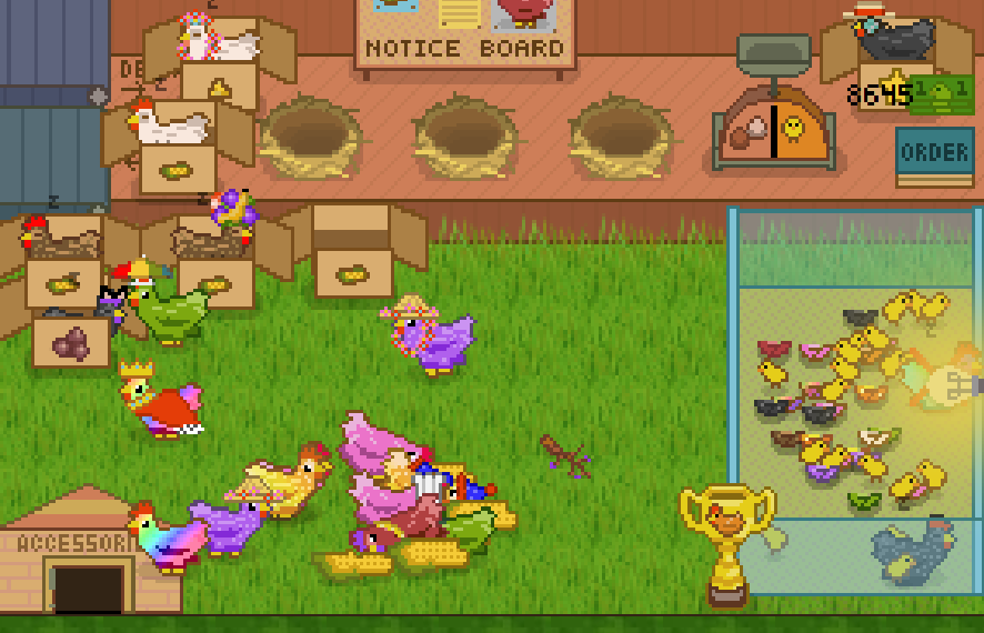 otteroflore's tweet photo. Stages of chicken madness @wavingwalrus :) https://t.co/87cBWneQWJ