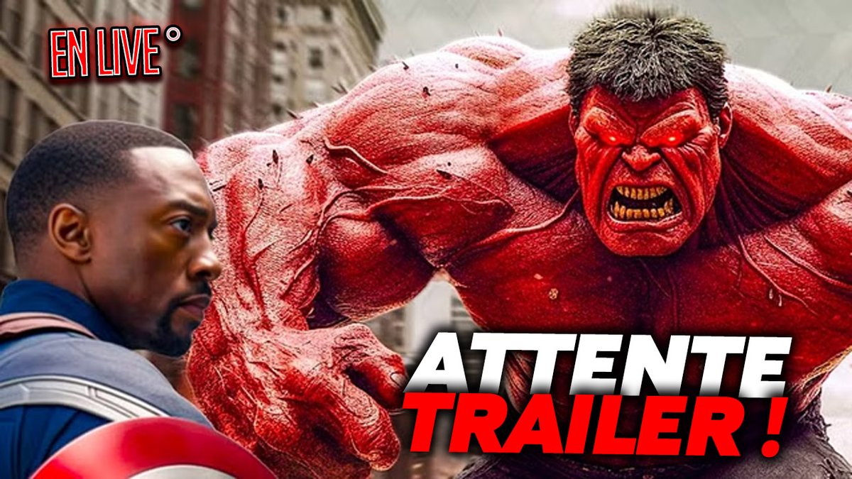 Tu t'ennuie et tu ne sais pas quoi faire ? 
Et bien viens attendre le trailer de #CaptainAmericaBraveNewWorld en ma compagnie et en direct sur ma chaine !! 
After de la spoiler room en solo ptdrrr
youtube.com/live/-8M2ycO6D…