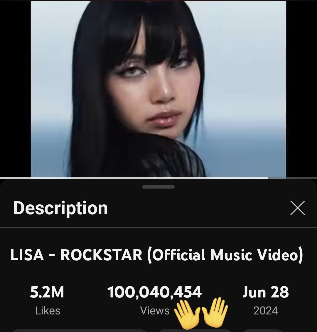 JNLS_PH's tweet image. #LISAS ROCKSTAR SURPASSED 100M VIEWS ON YOUTUBE.

Congratulations LISA
#ROCKSTARMV100M