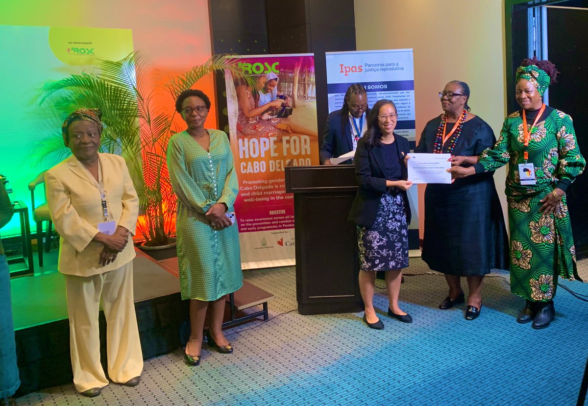 IpasMoz's tweet photo. Moment to recognition the personalities who have worked with dedication and transformative impact to promote freedom, citizenship, human rights and women's human rights, making the vision of the Maputo Protocol a reality.
@CanHCMozambique 
@SwedeninMZ 
@RoscCrianca https://t.co/oBZgRCwKAK