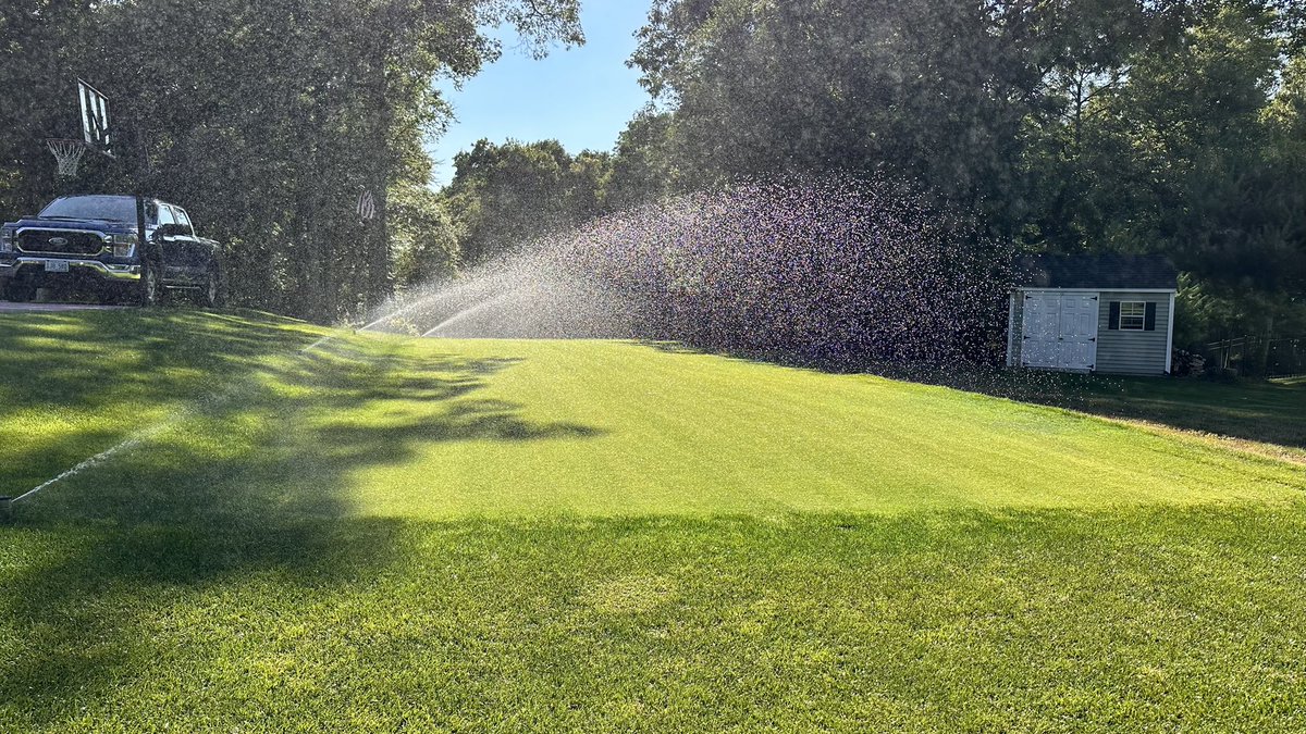 Home putter still hanging on. Aeration, sand topdressing and wetting agents are amazing tools