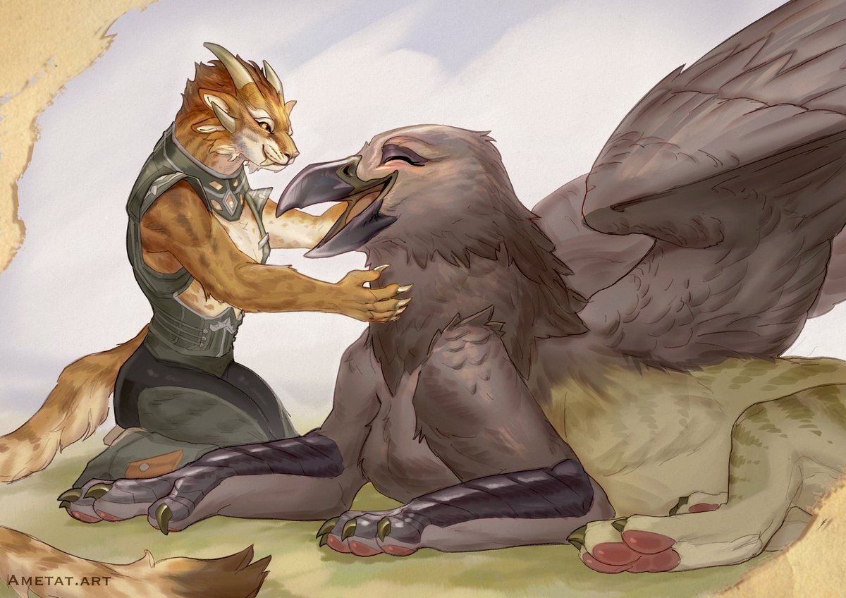 A #guildwars2 charr and her gryphon ⭐️
A piece for stormdancer