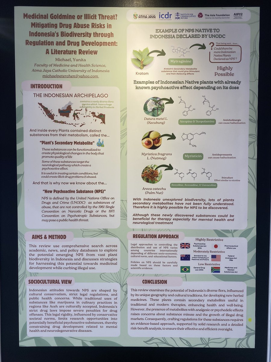 Ini riset dari Fakultas Kedoktetan dan Ilmu Kesehatan Unika Atma Jaya Jakarta, dipaparkan saat Konferensi Internasional Narkotika di Jakarta

Selain kecubung ada beberapa tanaman asli indonesia yg punya zat psikoaktif, Indonesia minim riset, makanya BNN isi kepalanya pidana aja