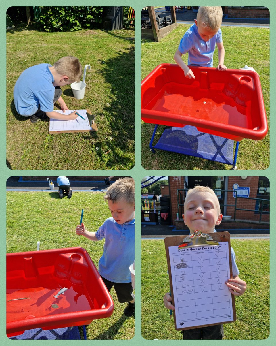 sciencesteddies's tweet image. The children in Science Club enjoyed choosing items from around the classroom and outside, then made predictions as to whether they would float or sink. They enjoyed testing the items to see if their predictions were correct #stedwardsscience @sciencesteddies