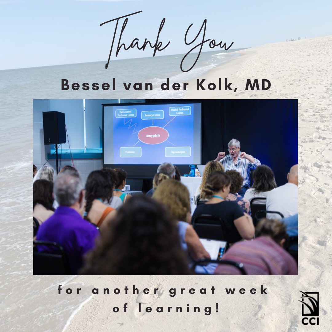 CC_Institute1's tweet photo. Bessel van der Kolk returned to the Cape Cod Institute this week for his course, Frontiers of Trauma Treatment. We are grateful for this wonderful week of learning!
#developmentaltrauma #traumaresearch #traumahealing #continuingeducation #capecodinstitute #bodykeepsthescore https://t.co/Y44OJkF2kF