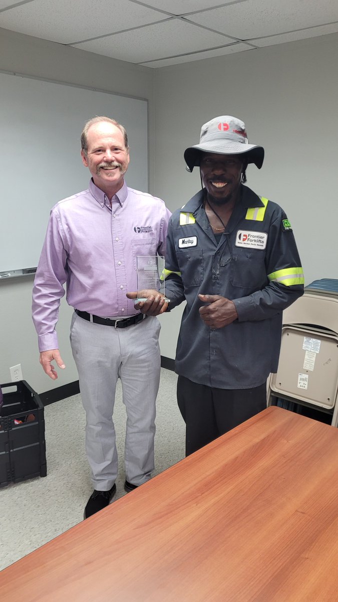 frontierfork's tweet image. So happy to honor Mr. Chris Manley with a celebration for his 5-years of dedication and loyalty to Frontier Forklifts.  Thank you, Chris, for being an awesome employee!