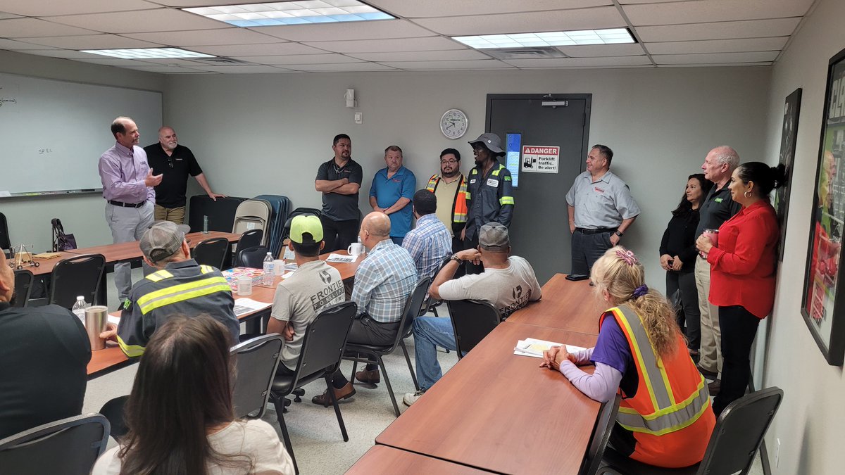 frontierfork's tweet image. So happy to honor Mr. Chris Manley with a celebration for his 5-years of dedication and loyalty to Frontier Forklifts.  Thank you, Chris, for being an awesome employee!