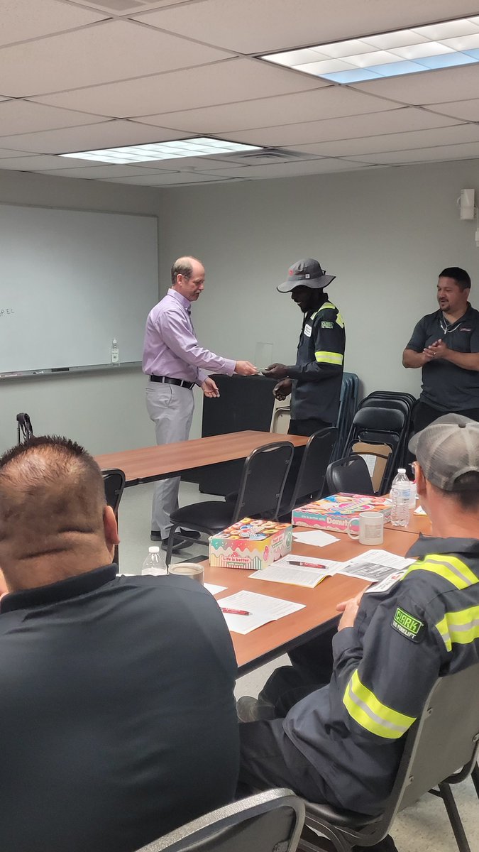 frontierfork's tweet image. So happy to honor Mr. Chris Manley with a celebration for his 5-years of dedication and loyalty to Frontier Forklifts.  Thank you, Chris, for being an awesome employee!