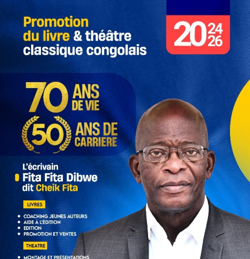 FrancKitenge's tweet photo. #RDC L'un des auteurs congolais les plus prolifiques , l'une des personalités culturels dont l'activité lorgne le 1/2 siècles. Respect @DeniseNyakeru @SuminwaJudith @MicheeMulumba_ @JacquesKyabula @LydiaMutyebele @BelgiqueRDCongo @rkitsita @j https://t.co/wwnGoSZopm