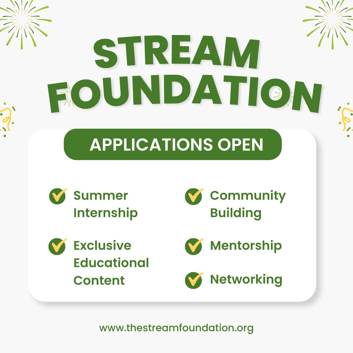 Stream Foundation tweet media