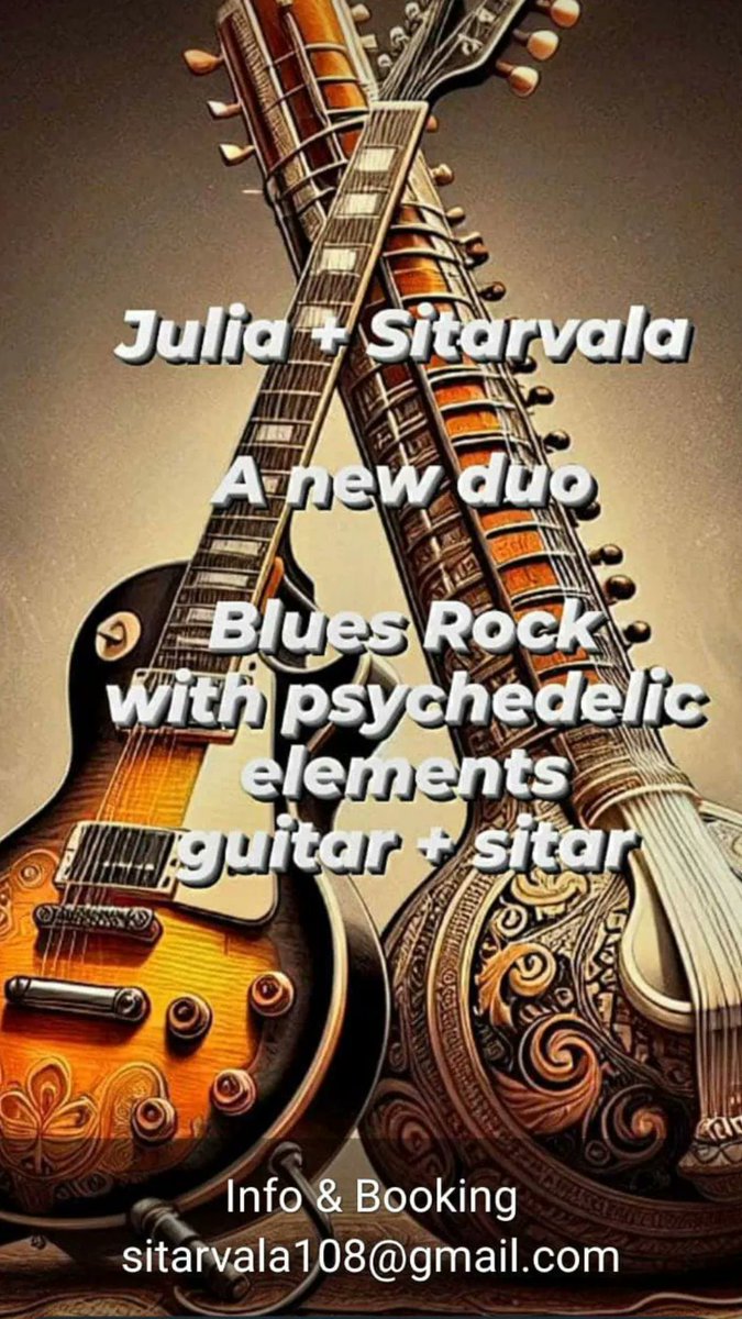 AndreaFerigo's tweet photo. #Spiritual #blues #duo #electricguitar #electricsitar https://t.co/Up1rzwX0VG
