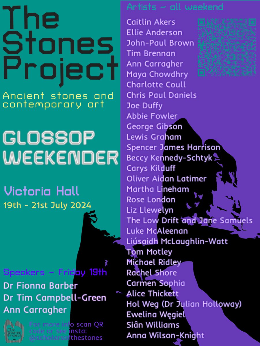 Are you interested in ancient #stones and contemporary art? If so, join us for talks &amp; an art exhibition next wknd in Glossop! Themes/topics/media: #ArtHistory #archaeology #affect #FineArt #Film #FolkHorror  #Photography #Sonics #Music #materiality #mythology #deeptime #zines