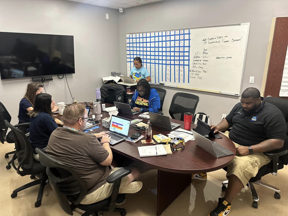 IDEAschools's tweet photo. 🤩 We're thrilled to welcome our leadership teams back to IDEA campuses this week! The IDEA Rise lead team is busy planning to soar into a new school year. Let's make this year fly by with success! 🌟 🎓 #IDEAProud https://t.co/kNjL7LuISh