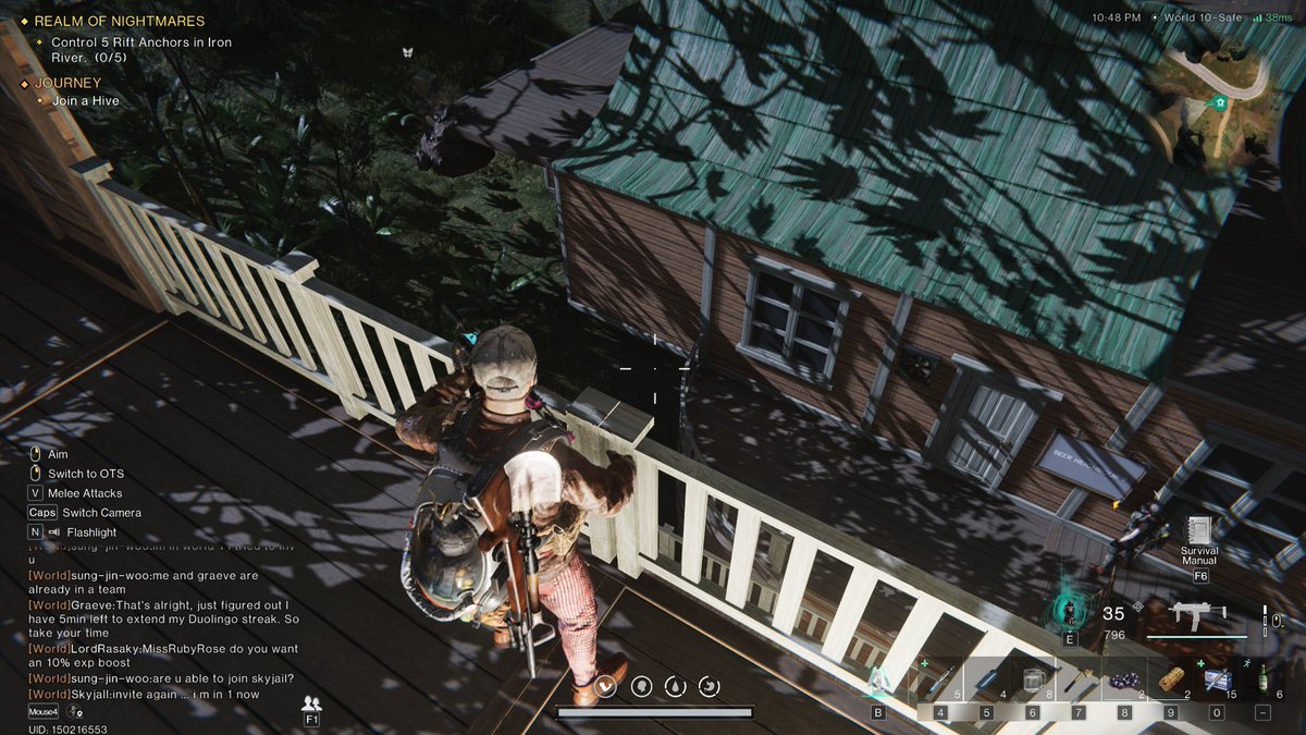 I think one of the funniest things I have seen on <a href="/OnceHuman_/">Once Human</a> so far!! My neighbour shouting from next door for my attention and then a sign on his wall saying "BEER NEIGHBOUR" hahaha amazing!!